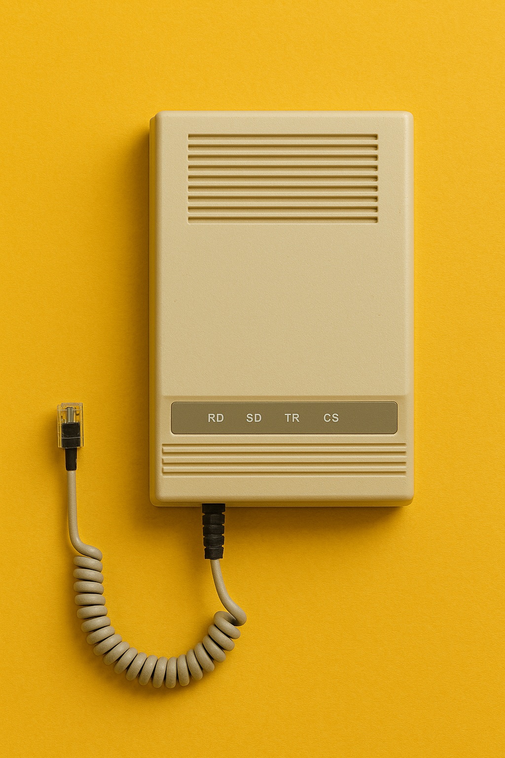 Projektowanie i opieka stron www - Zdjęcie vintage modemu - OpiekaWeb.pl