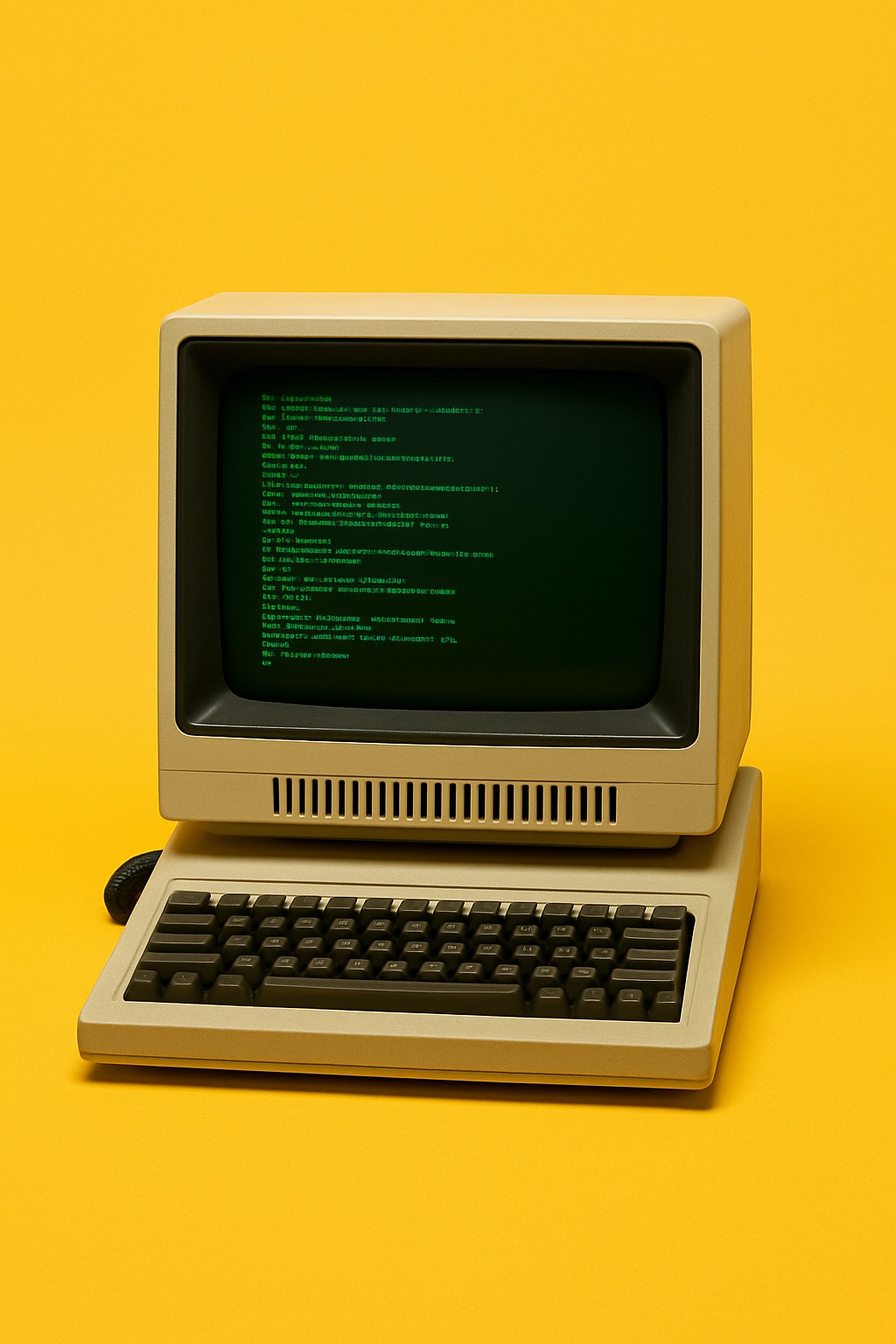 Polityka prywatności - Zdjęcie vintage komputera - OpiekaWeb.pl